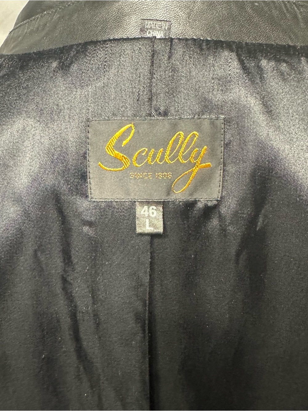Scully Men's Black Leather Western-Style Blazer - Picture 2 of 5